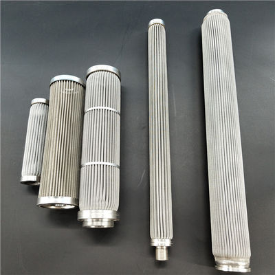 Viscous Liquid Filtration SS316 800C Pleated Wire Mesh Filter