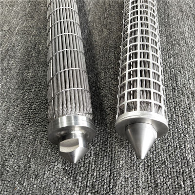 SS304 High Polymer Industry Pleated Metal Wire Mesh Filter 40 Microns