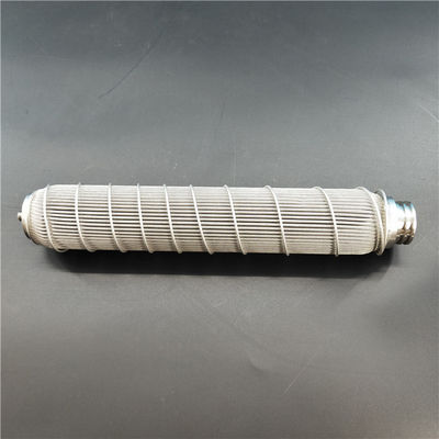 Hydraulic Oil Filtration 10mm 1800mm Pleated Wire Mesh Filter