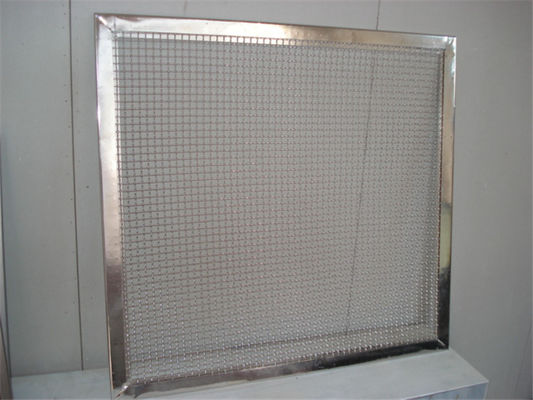 Pre Crimped Woven Construction PVD Architectural Steel Mesh
