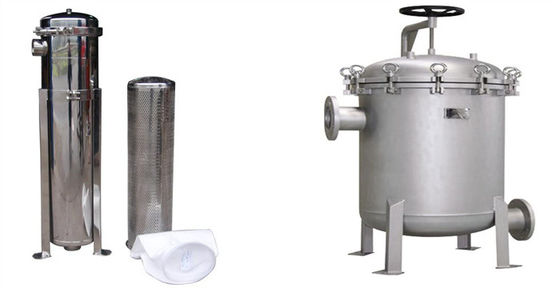 2m2 Dn100 Stainless Steel Bag Filter Housing Juice And Syrup Filtration