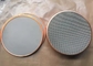Aisi316 Edged Wire Mesh Filter Disc Plastic Extrusion 300 Mesh
